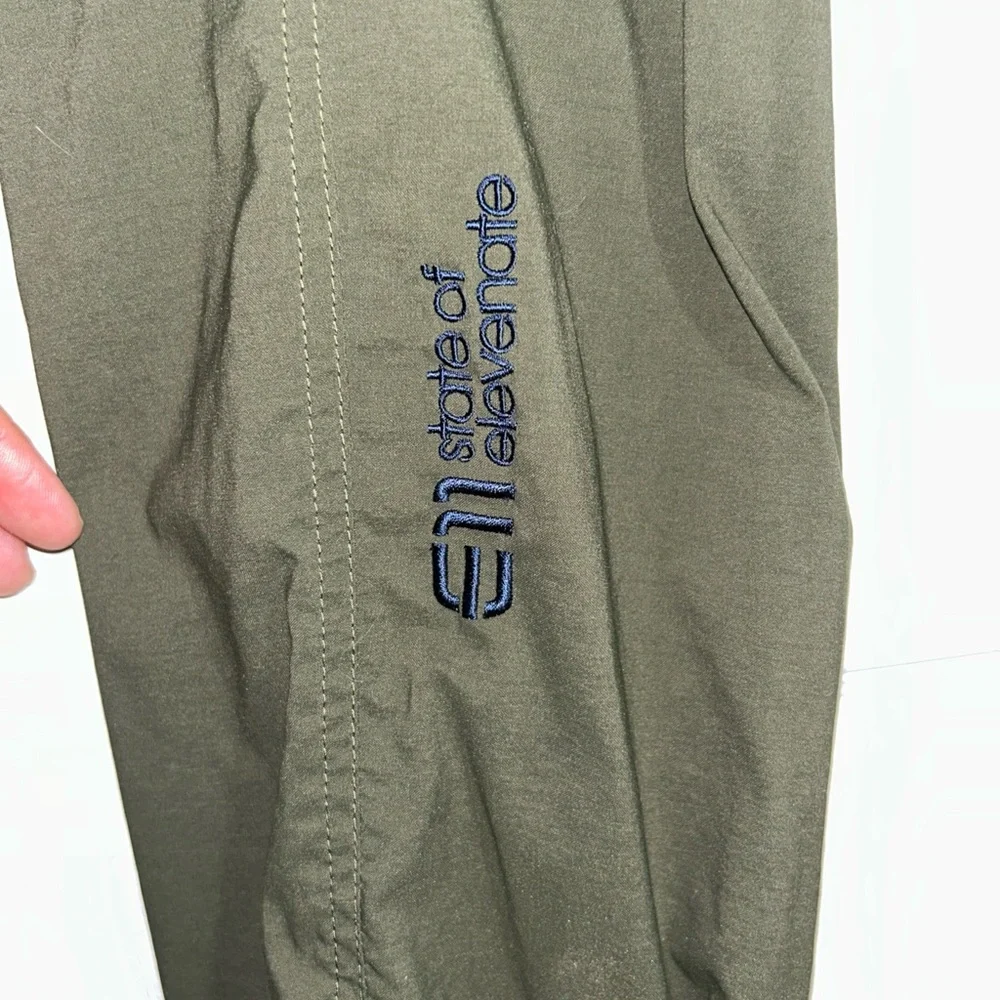E11 State of Elevenate Vagabond Pants Mens L 34x32 Green Hiking Outdoor Camping